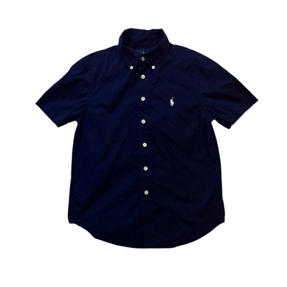 Ralph Lauren Boys Navy Polo Shirt Size 8